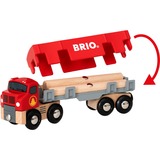 BRIO Holztransporter mit Magnetladung, Spielfahrzeug rot