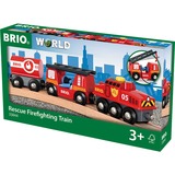 BRIO World Feuerwehr-Löschzug, Spielfahrzeug rot/schwarz