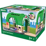 BRIO World Neuer Hauptbahnhof mit Ticketautomat, Spielgebäude grün/grau