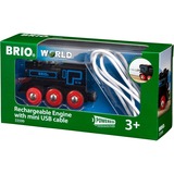 BRIO World Schwarze Akku-Lok mit Micro-USB, Spielfahrzeug schwarz
