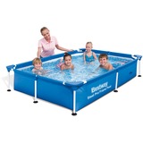 Bestway Steel Pro Frame-Pool, 221cm x 150cm, Schwimmbad blau, Höhe 43cm