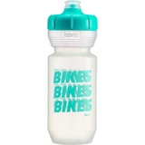 Fabric Gripper Trinkflasche BIKES BIKES BIKES, 600ml mint/transparent