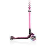 GLOBBER Elite Deluxe mit Leuchtrollen, Scooter pink/schwarz