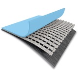 Intex Premium Frame Pool Set Prism Greywood, Ø 457 x 122cm, Schwimmbad grau, mit Kartuschen-Filteranlage