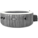 Intex Pure SPA Bubble Massage Greywood Deluxe Ø 196 x 71cm, Schwimmbad dunkelgrau, mit Kalkschutzsystem