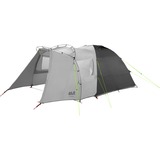Jack Wolfskin Kuppelzelt GRAND ILLUSION IV hellgrau/dunkelgrau, mit Tunnel-Anbau