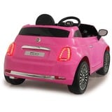 Jamara Ride-on Fiat 500, Kinderfahrzeug pink, 12 V