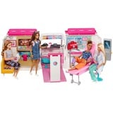 Mattel Barbie 2-in-1 Krankenwagen Spielset (mit Licht & Geräuschen), Spielfahrzeug 