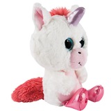 NICI Glubschis Schlenker Einhorn Milky-Fee, Kuscheltier weiß/rosa, 15 cm