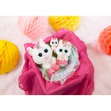 NICI  Glubschis Schlenker Einhorn Milky-Fee, Kuscheltier weiß/rosa, 25 cm