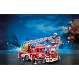 PLAYMOBIL 9463 City Action Feuerwehr-Leiterfahrzeug, Konstruktionsspielzeug rot/silber, Mit Licht und Sound