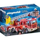 PLAYMOBIL 9463 Feuerwehr-Leiterfahrzeug, Konstruktionsspielzeug rot/silber