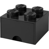 Room Copenhagen LEGO Brick Drawer 4 schwarz, Aufbewahrungsbox schwarz