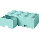 Room Copenhagen LEGO Brick Drawer 8 aquablau, Aufbewahrungsbox blau