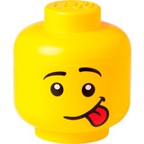 Room Copenhagen LEGO Storage Head "Silly", groß, Aufbewahrungsbox gelb