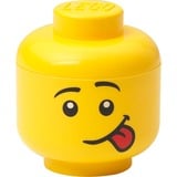 Room Copenhagen LEGO Storage Head "Silly", mini, Aufbewahrungsbox gelb