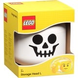 Room Copenhagen LEGO Storage Head "Skelett", groß, Aufbewahrungsbox weiß/schwarz