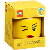 Room Copenhagen LEGO Storage Head "Whinky", mini, Aufbewahrungsbox gelb