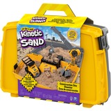 Spin Master Kinetic Sand - Baustellen-Koffer, Spielsand 