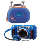 VTech KidiZoom Duo DX, Digitalkamera blau, inkl. Tasche