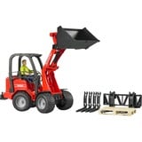 bruder 02190 Schäffer Hoflader 2034, Modellfahrzeug rot/schwarz