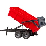 bruder 02211 Wannenkippanhänger mit Automatikrückwand, Modellfahrzeug rot/schwarz
