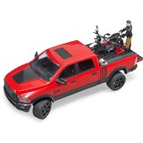 bruder 02502 RAM 2500 Power Wagon mit Ducati Desert Sled und Fahrer, Modellfahrzeug 