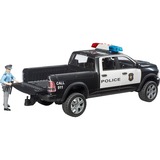 bruder 02505 RAM 2500 Polizei Pickup , Modellfahrzeug schwarz/weiß, Inkl. Polizist