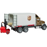 bruder 02828 Mack Granite UPS Logistik-LKW, Modellfahrzeug mit Mitnahmestapler