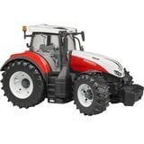 bruder 03180 Steyr 6300 Terrus CVT, Modellfahrzeug weiß/rot