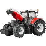 bruder 03180 Steyr 6300 Terrus CVT, Modellfahrzeug weiß/rot