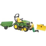 bruder 62104 bworld John Deere Aufsitzrasenmäher, Modellfahrzeug 