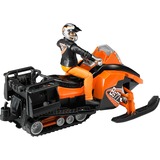 bruder 63101 Snowmobil mit Fahrer und Ausstattung, Modellfahrzeug orange/schwarz