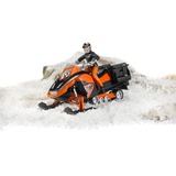 bruder 63101 Snowmobil mit Fahrer und Ausstattung, Modellfahrzeug orange/schwarz