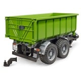 bruder Hakenlift-Anhänger für Traktoren, Modellfahrzeug grün/schwarz