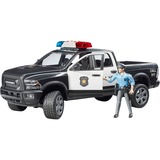 bruder RAM 2500 Polizei Pickup , Modellfahrzeug schwarz/weiß, Inkl. Polizist