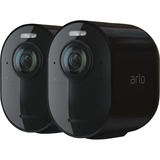 Arlo Ultra 2 Spotlight, Überwachungskamera schwarz, 4K, WLAN, 2 Kameras, 1x Basistation