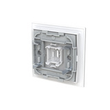 Busch-Jaeger Wippe mit Symbol Stecker mit transparenter Kalotte weiß, Retail