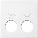 Busch-Jaeger Zentralscheibe, Abdeckung weiß, Retail