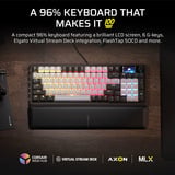Corsair Vanguard 96, Gaming-Tastatur schwarz/weiß, DE-Layout, Corsair MLX Plasma