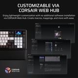 Corsair Vanguard 96, Gaming-Tastatur schwarz/weiß, DE-Layout, Corsair MLX Plasma