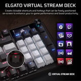 Corsair Vanguard 96, Gaming-Tastatur schwarz/weiß, DE-Layout, Corsair MLX Plasma