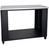 Cozze Outdoorküche 115, offen, mit Edelstahl-Tischplatte, Schrank schwarz/edelstahl, 119cm breit