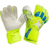 Derbystar Torwarthandschuhe, Gr. 2 neon-gelb/weiß, für Kinder ab 6 Jahren