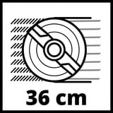 Einhell Elektro-Rasenmäher GC-EM 1536 rot/schwarz, 1.500 Watt
