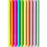 Faber-Castell Grip Filzstift Neon + Pastell, 10er Kartonetui 
