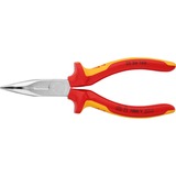 KNIPEX Flachrundzange 25 26 160 , Greifzange gezahnte Griffflächen