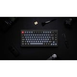 Keychron V1 Knob, Gaming-Tastatur schwarz/blaugrau, DE-Layout, Keychron K Pro Red, Hot-Swap, RGB, PBT