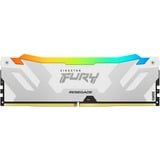 Kingston FURY DIMM 16 GB DDR5-6400  , Arbeitsspeicher weiß, KF564C32RWA-16, Renegade RGB, INTEL XMP