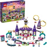 LEGO 41685 Friends Magische Jahrmarktachterbahn, Konstruktionsspielzeug Freizeit und Vergnügunspark mit Zaubertricks für Kinder, Spielzeug ab 8 Jahren
